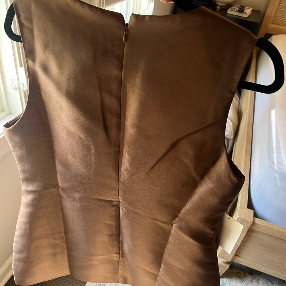 Odd Muse Brown Silk Mini Dress NWT